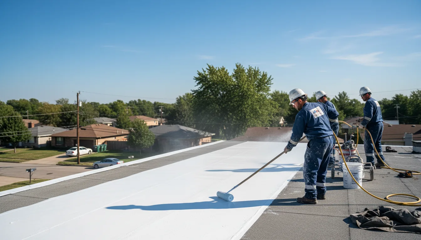 Commercial roof coating in Lewisville, NC near me